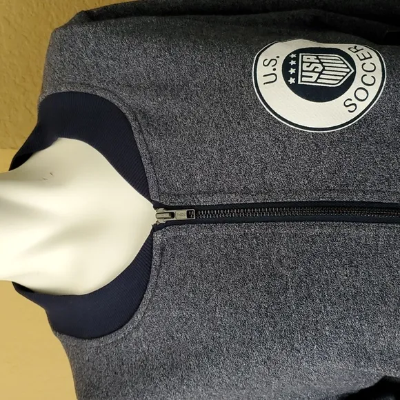 🆕️ NEW ERA Navy French Terry U.S. Soccer Full-Zip Jacket SIZE: M