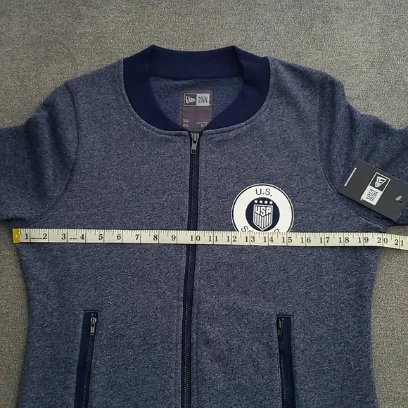 🆕️ NEW ERA Navy French Terry U.S. Soccer Full-Zip Jacket SIZE: M