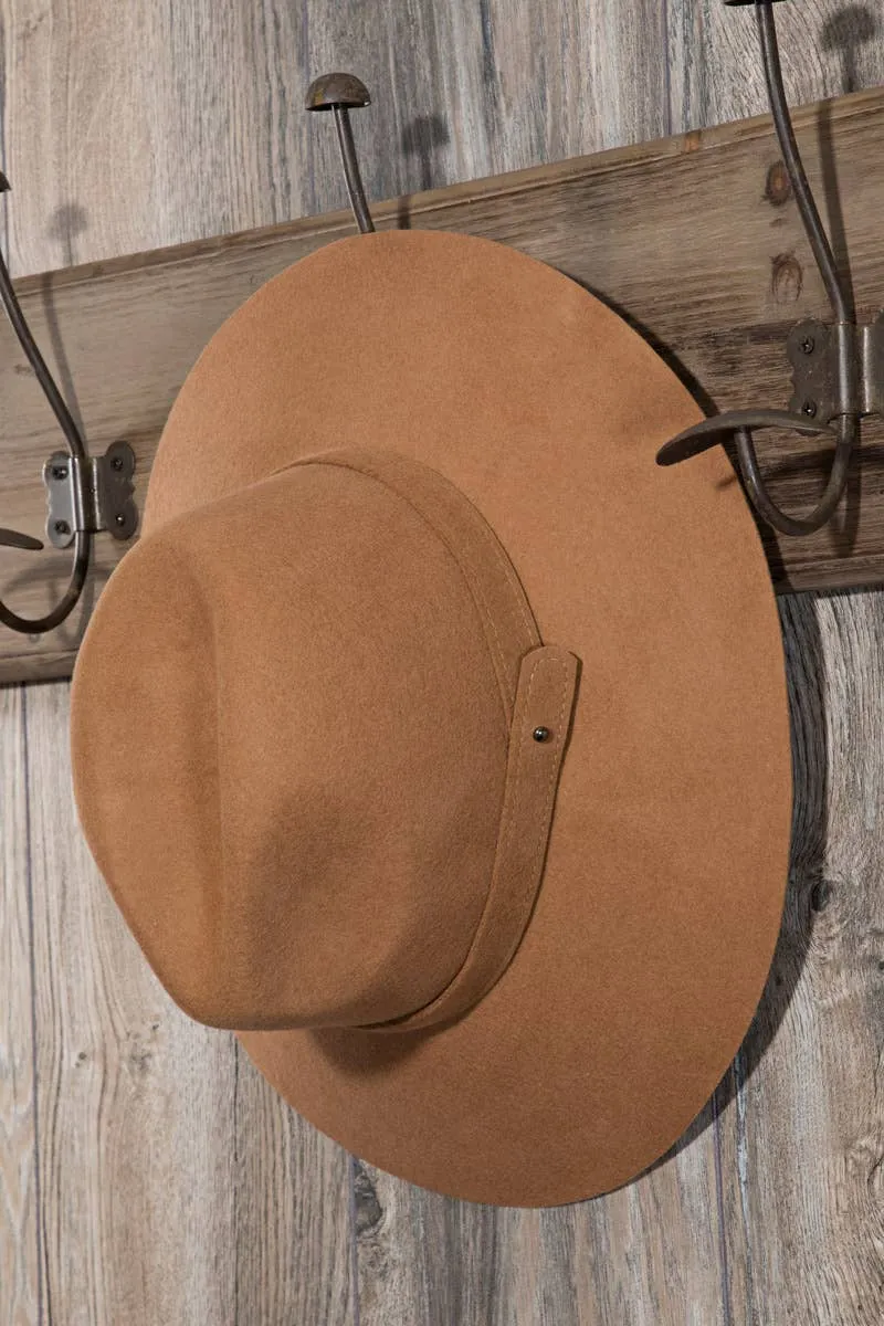 100 Percent Wool Simplistic Panama Hat