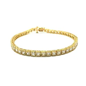 10K Yellow Gold Cube Bracelet 4.2MM WBG-002