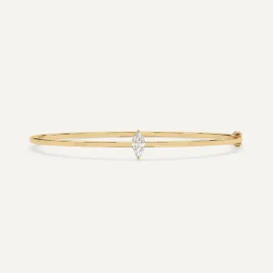 1/2 carat Marquise Diamond Solitaire, Bangle Bracelet