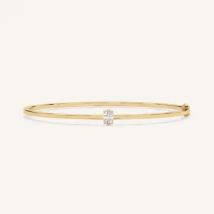 1/2 carat Oval Diamond Solitaire, Bangle Bracelet