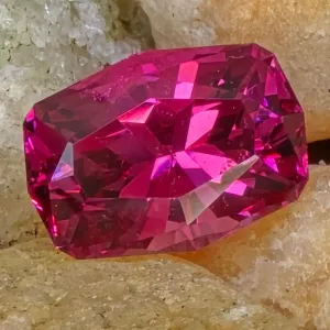 1.22 Carat Cushion Cut Garnet from Mahenge Tanzania