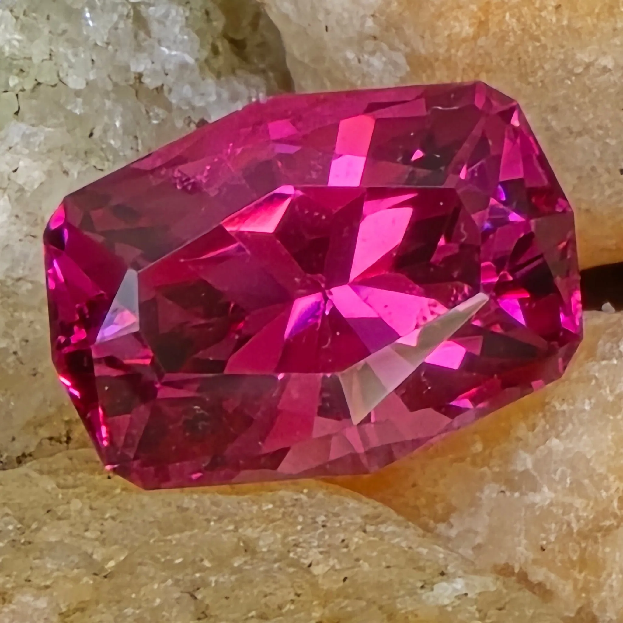 1.22 Carat Cushion Cut Garnet from Mahenge Tanzania
