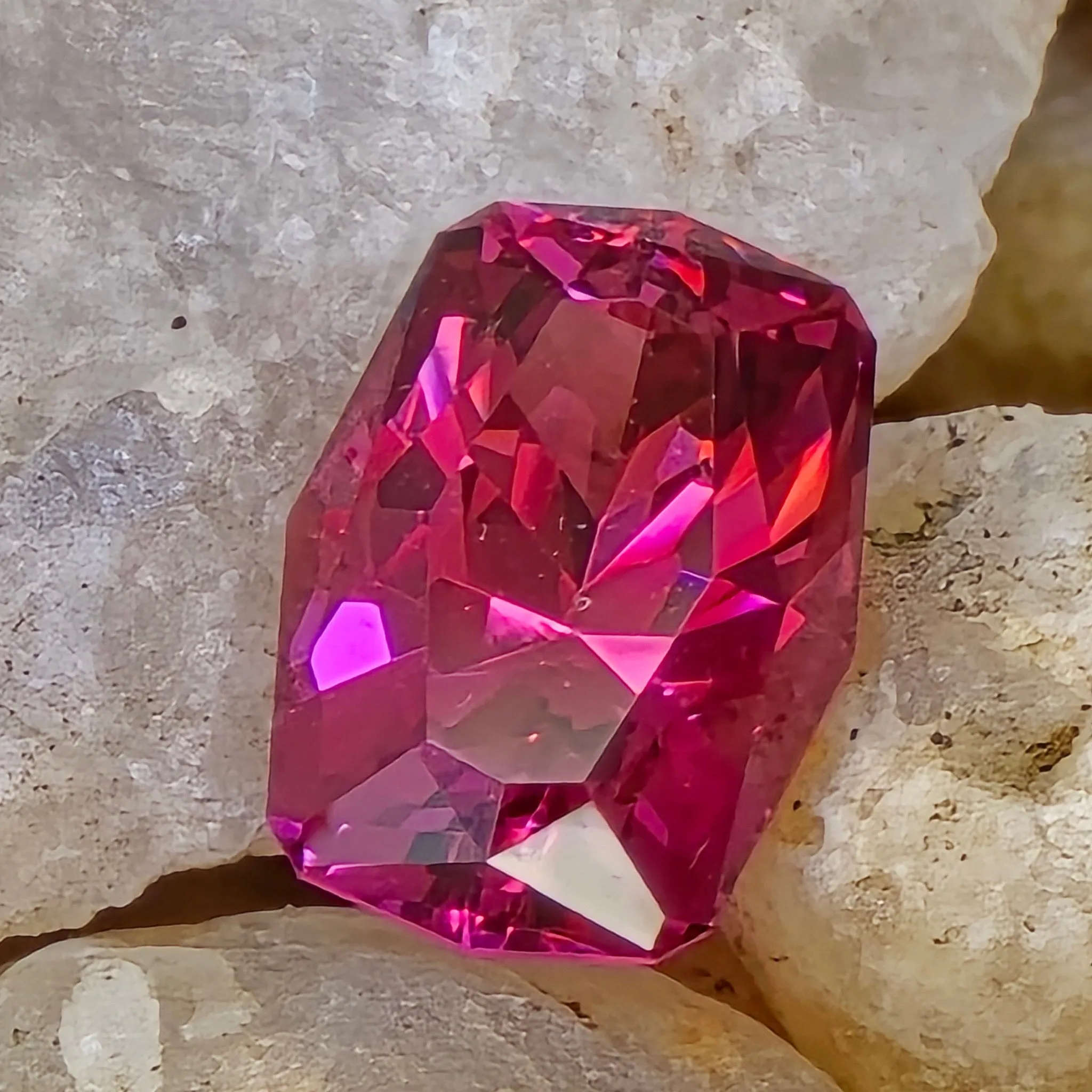 1.22 Carat Cushion Cut Garnet from Mahenge Tanzania