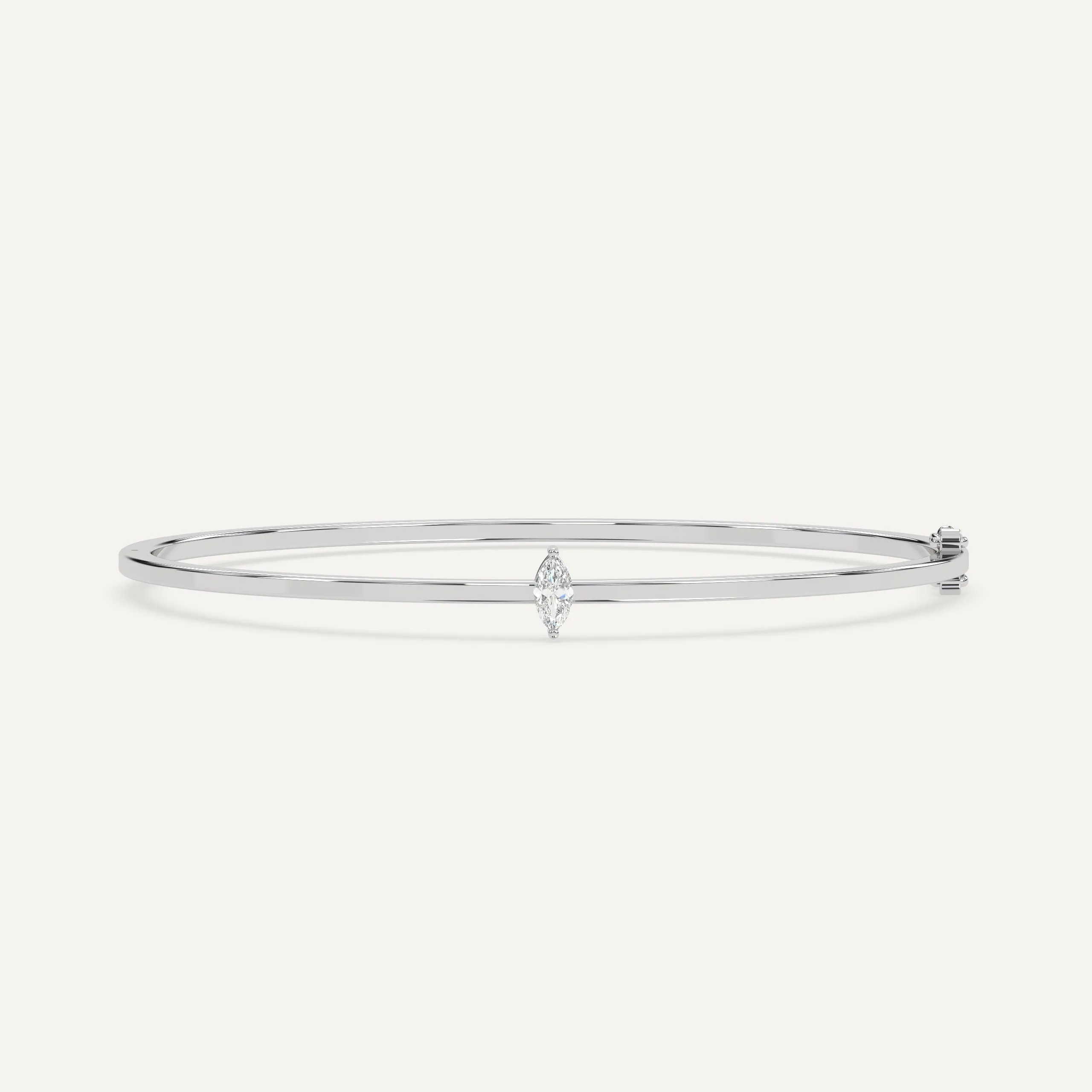 1/4 carat Marquise Diamond Solitaire, Bangle Bracelet