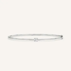 1/4 carat Round Diamond Solitaire Bangle Bracelet