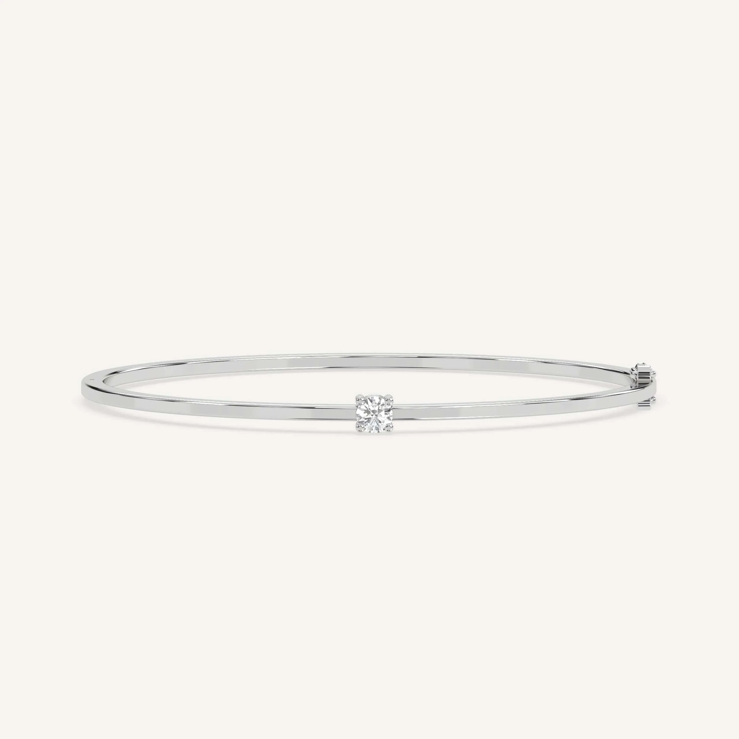 1/4 carat Round Diamond Solitaire Bangle Bracelet