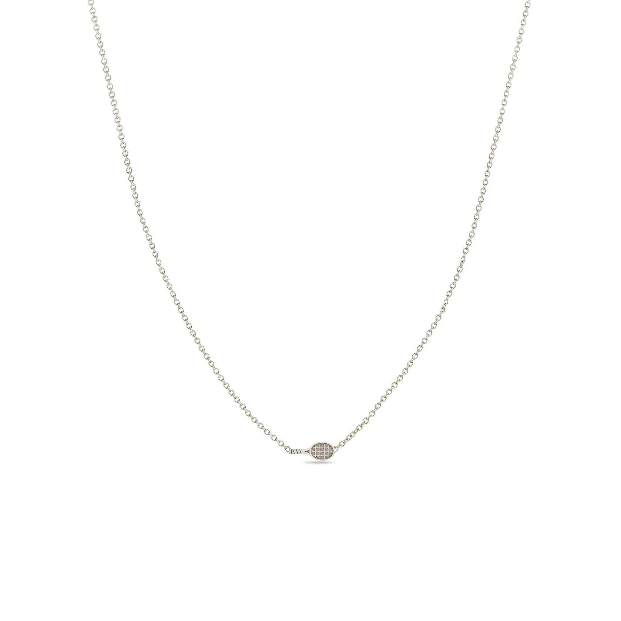 14k Itty Bitty Tennis Racket Necklace