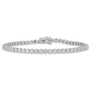 14K White Gold Tennis Bracelet