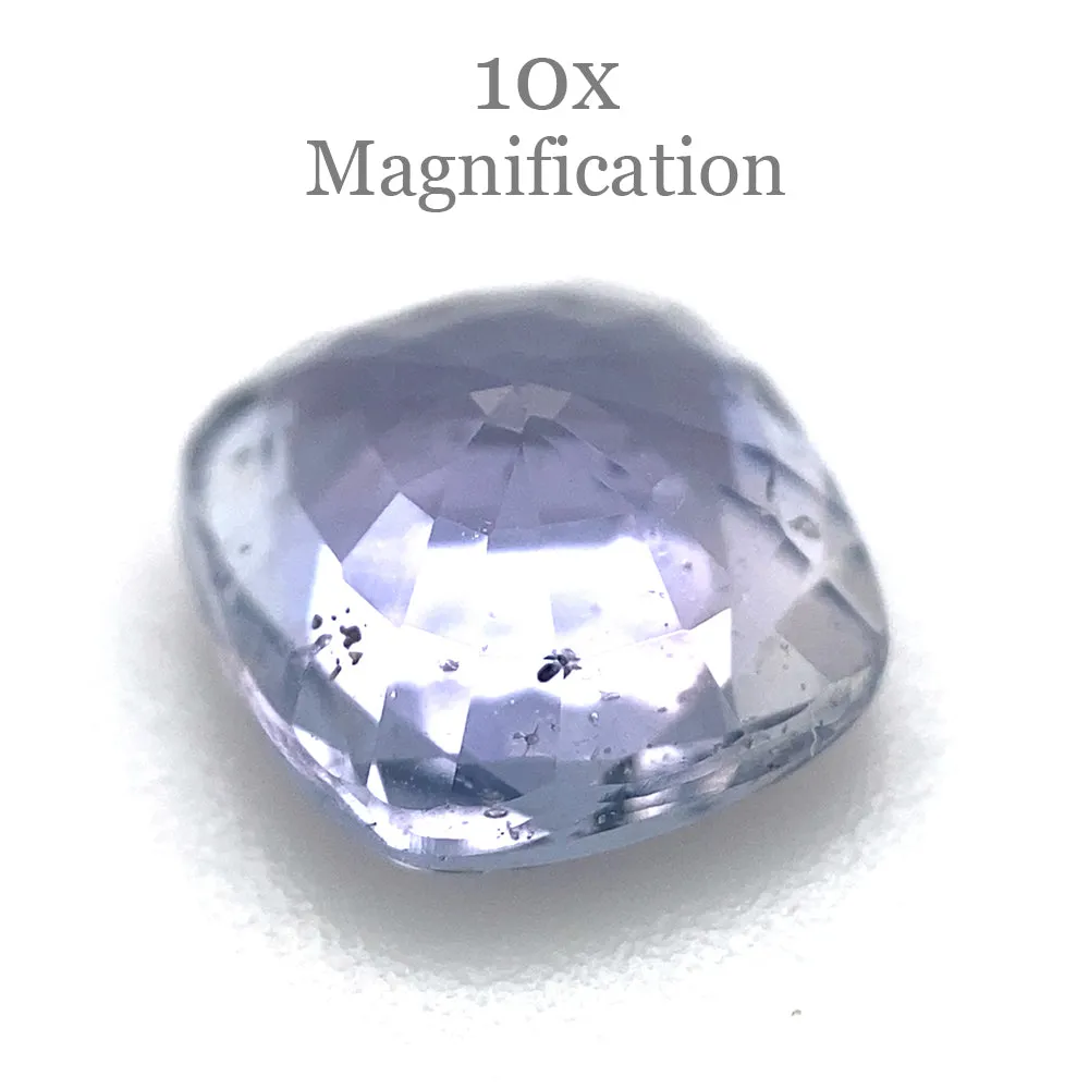 1.71ct Cushion Light Blue Sapphire Unheated
