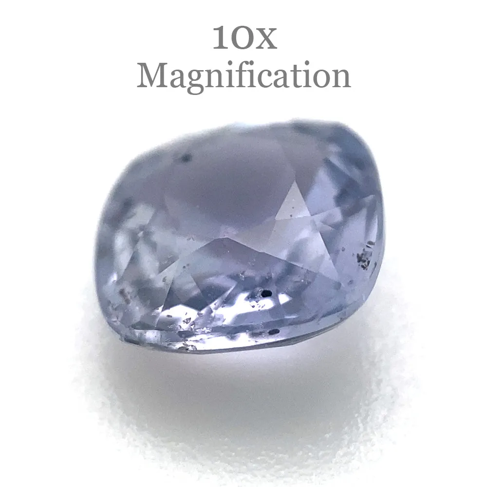 1.71ct Cushion Light Blue Sapphire Unheated