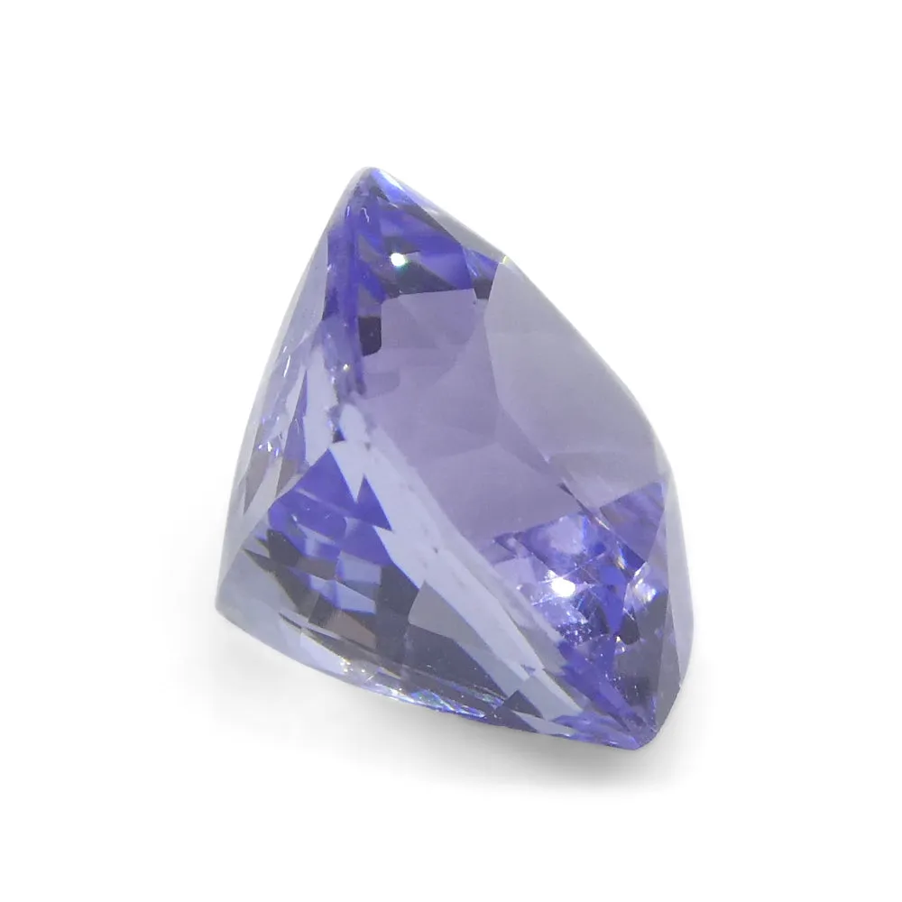 2.05ct Square Cushion Violet Blue Tanzanite from Tanzania