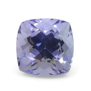2.05ct Square Cushion Violet Blue Tanzanite from Tanzania