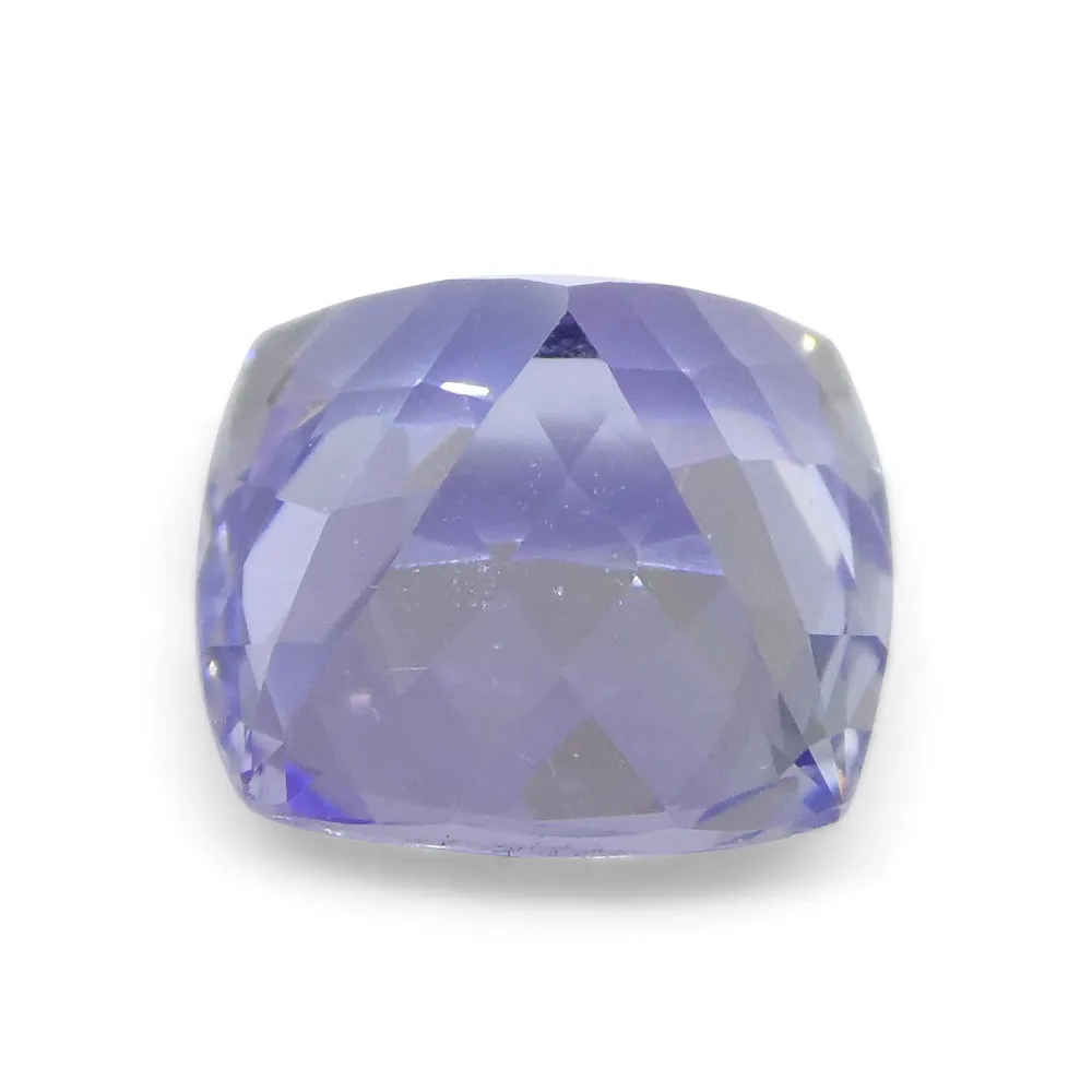 2.05ct Square Cushion Violet Blue Tanzanite from Tanzania