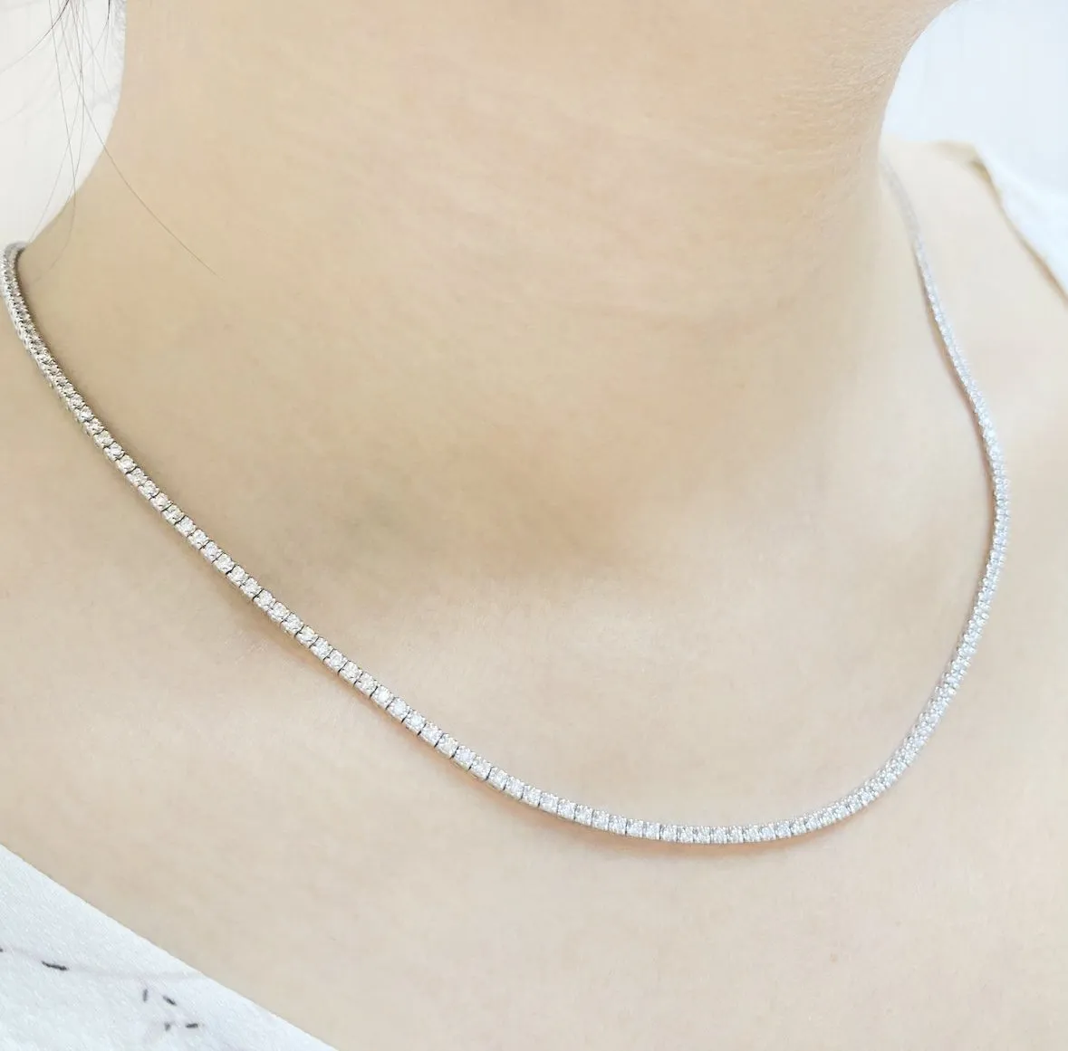 2.5ct Diamond Tennis Necklace NL2FCW4D1-2T