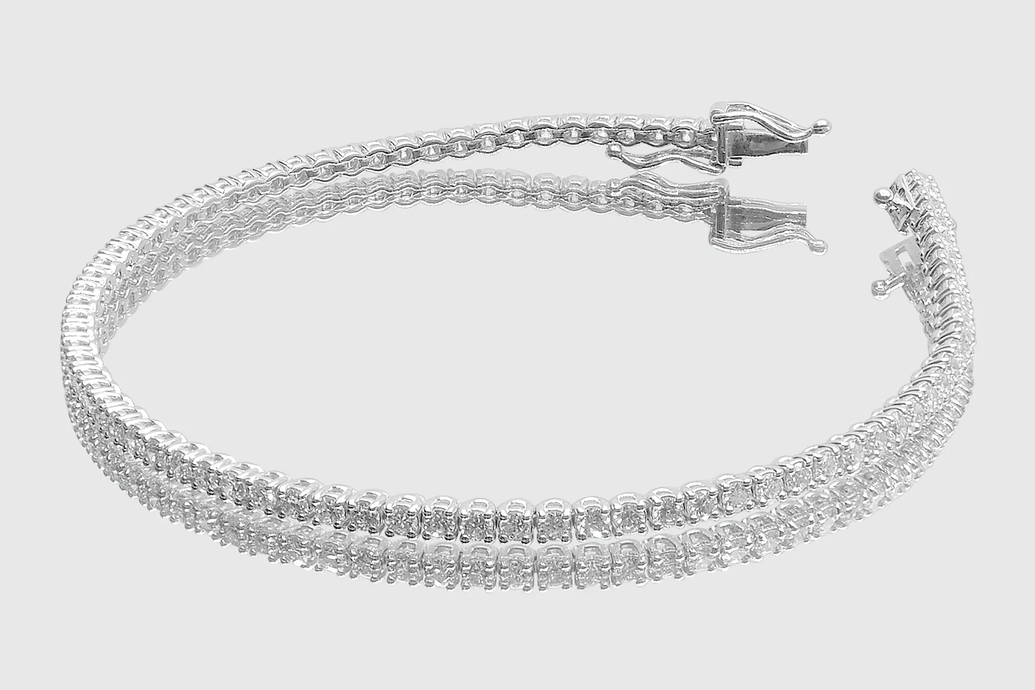 2mm 3 pointers Diamond Tennis Bracelet
