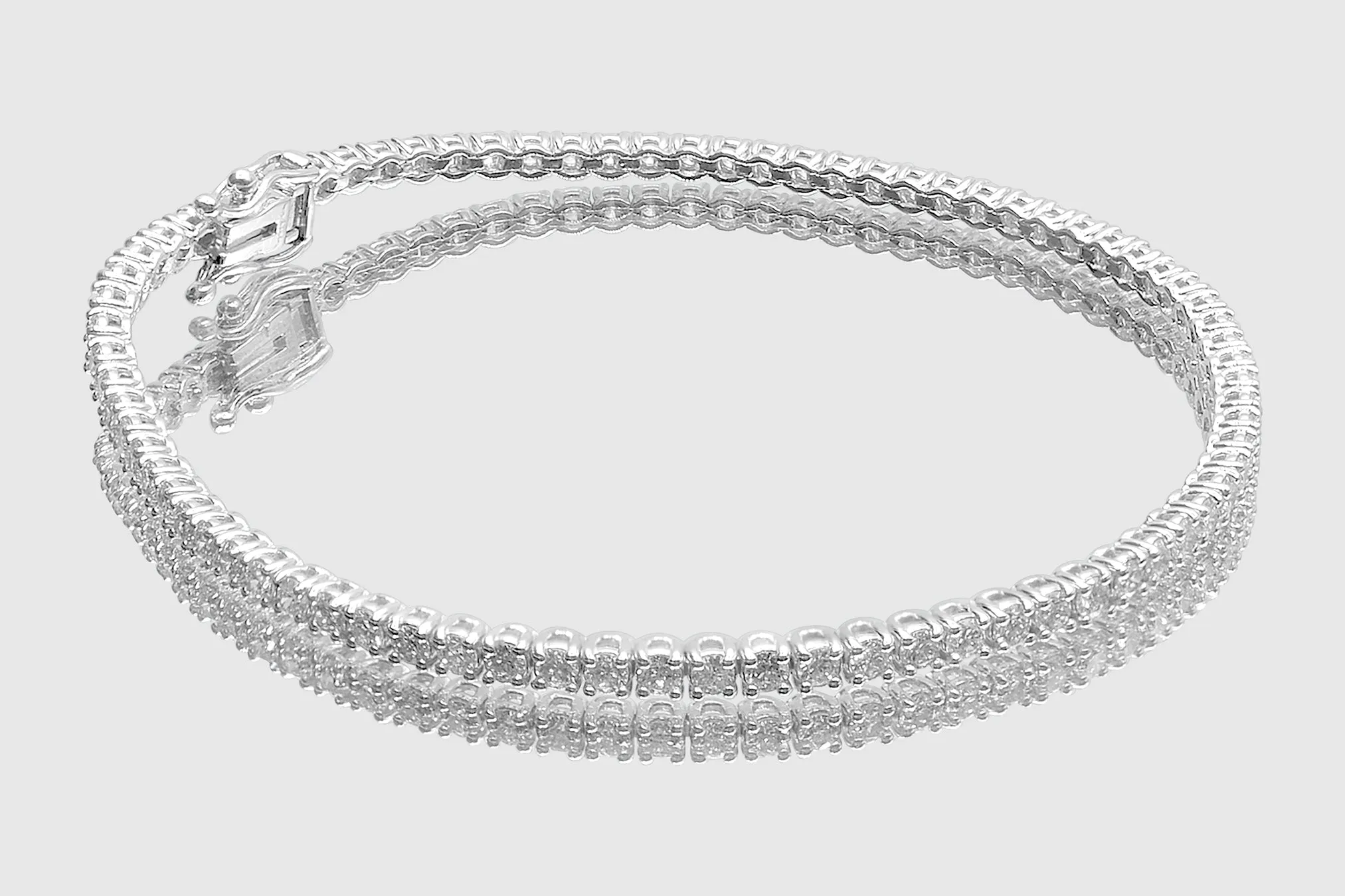 2mm 3 pointers Diamond Tennis Bracelet