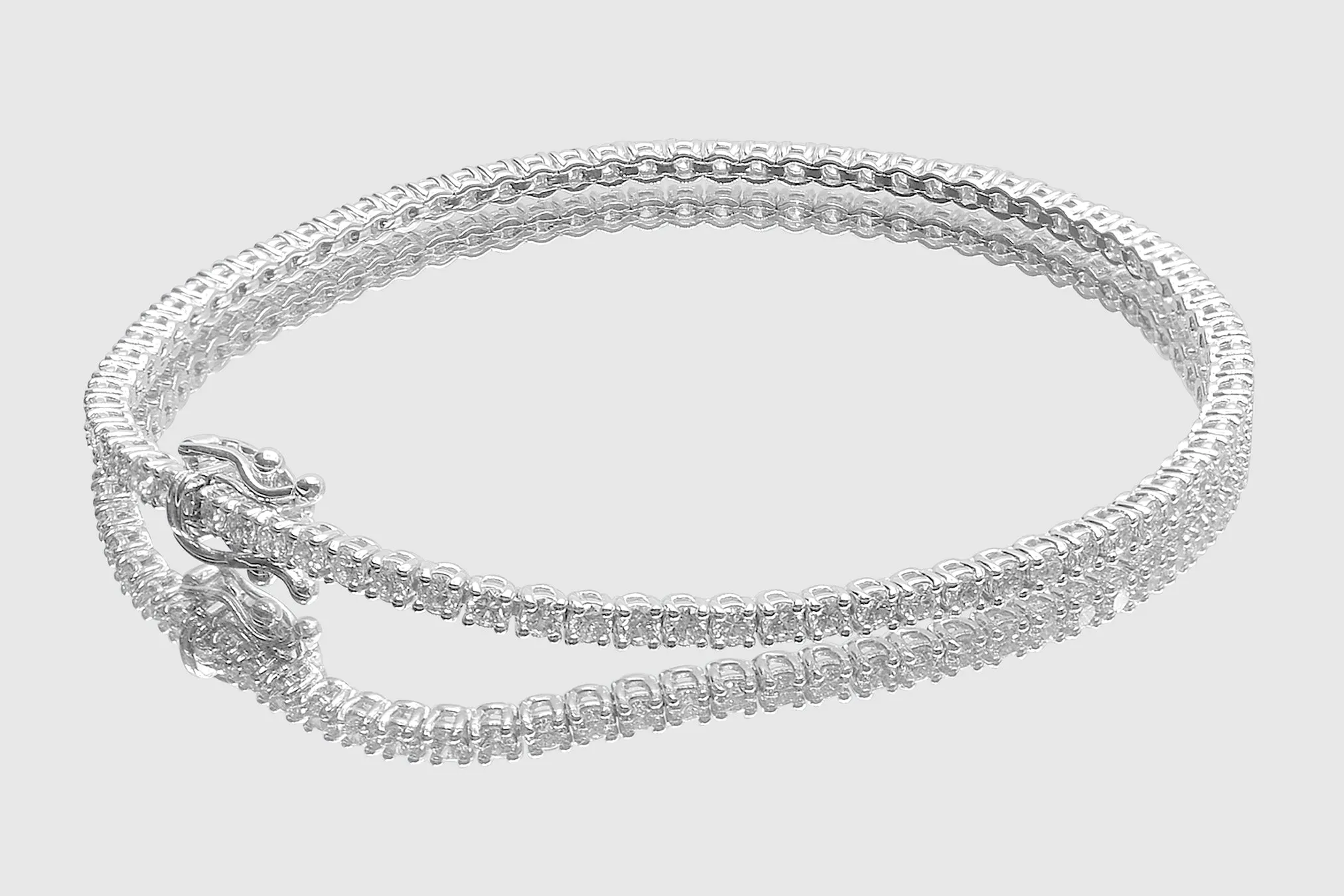 2mm 3 pointers Diamond Tennis Bracelet