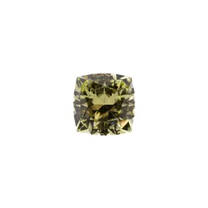 3.34ct Cushion Olive Green Natural Tourmaline