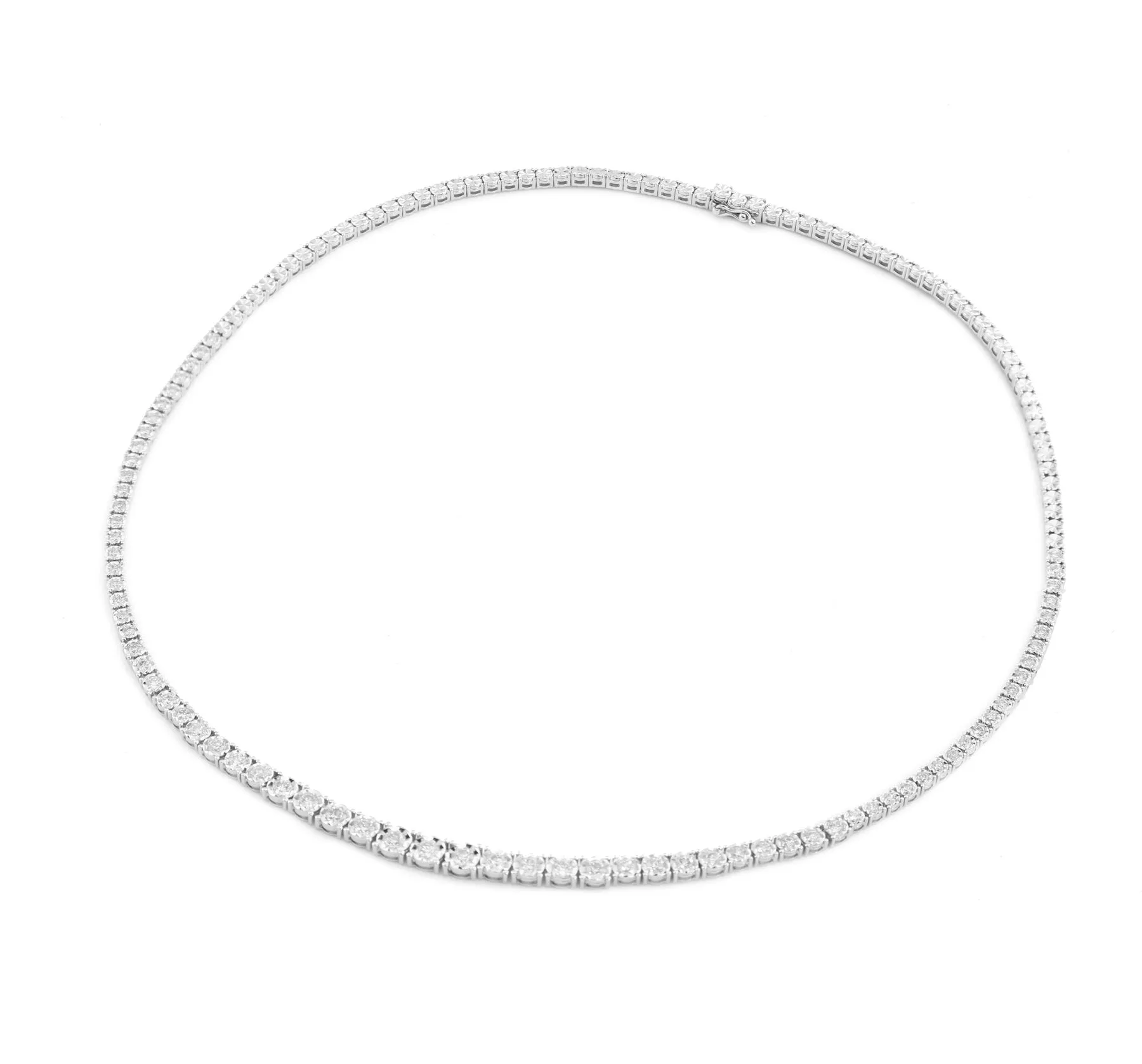 3.5ct Diamond Tennis Necklace NL1HFAW4D3-4T