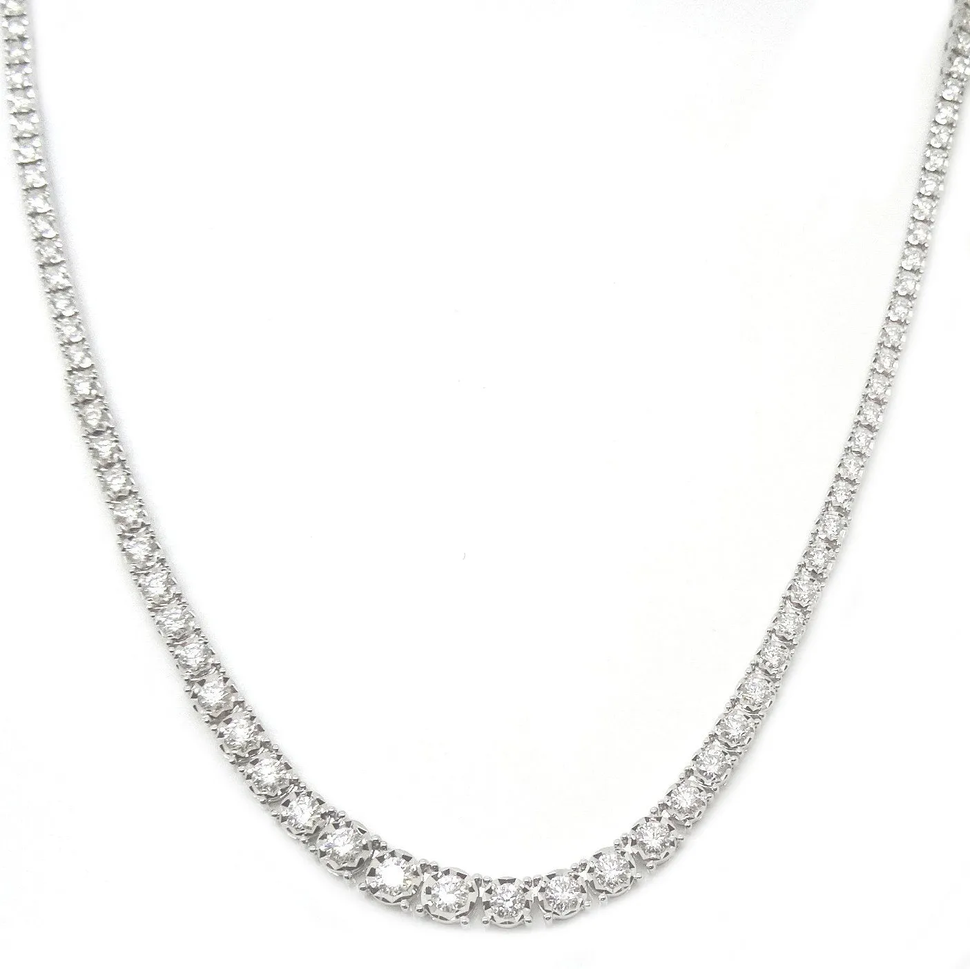 3.5ct Diamond Tennis Necklace NL1HFAW4D3-4T