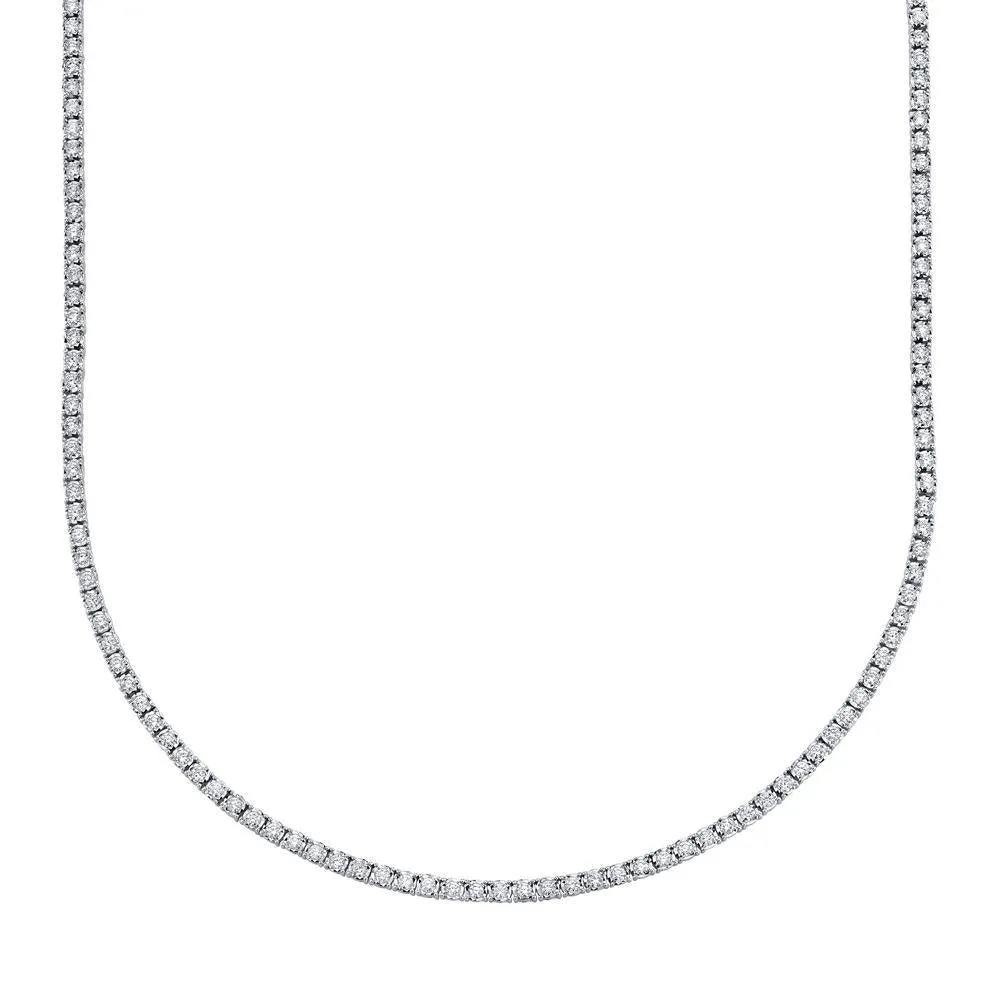 3.96ctw Diamond Tennis Necklace