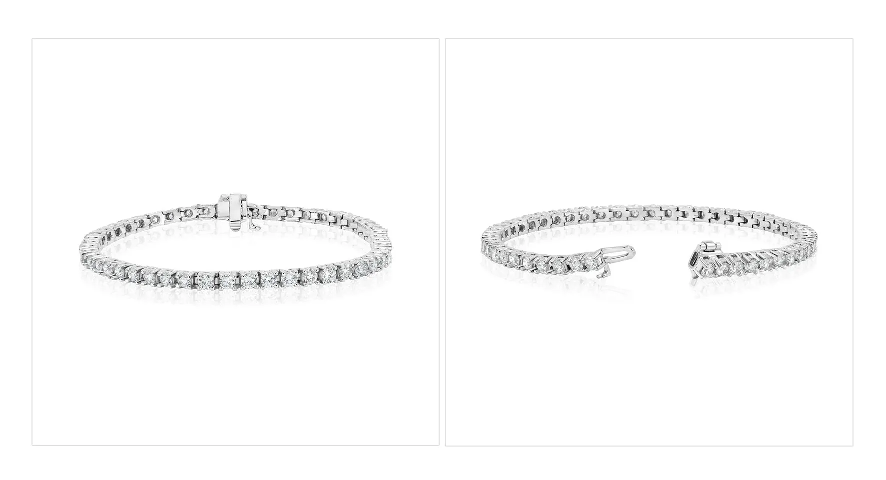 3ct Total Weight Lab Diamond Tennis Bracelet