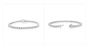 3ct Total Weight Lab Diamond Tennis Bracelet