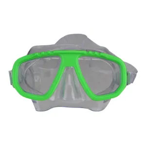 5.5" Lime Green Recreational Swim Mask with Adjustable Strap for