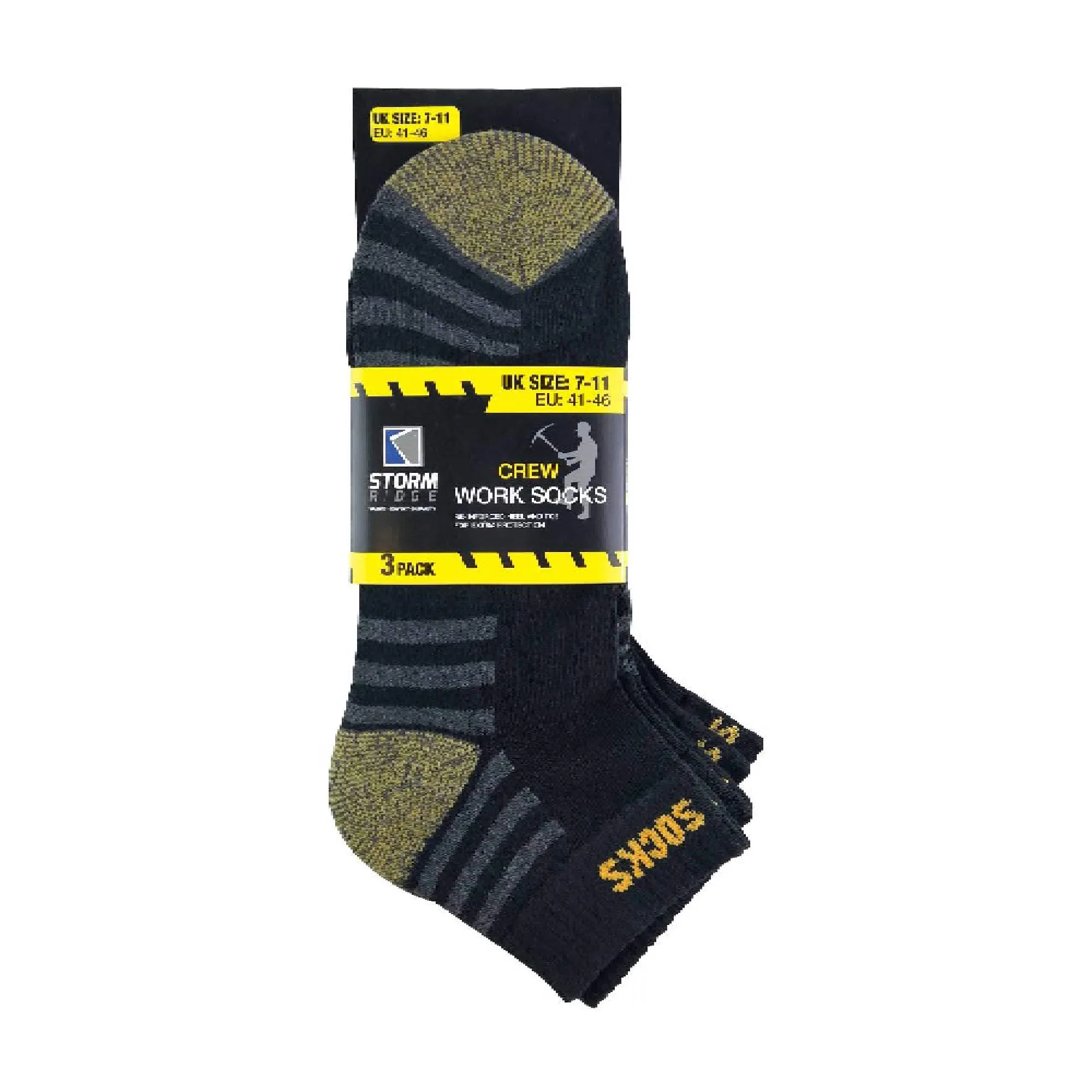 6 Pack Mens Cotton Anti Sweat Low Cut Work Socks for Steel Toe Boots