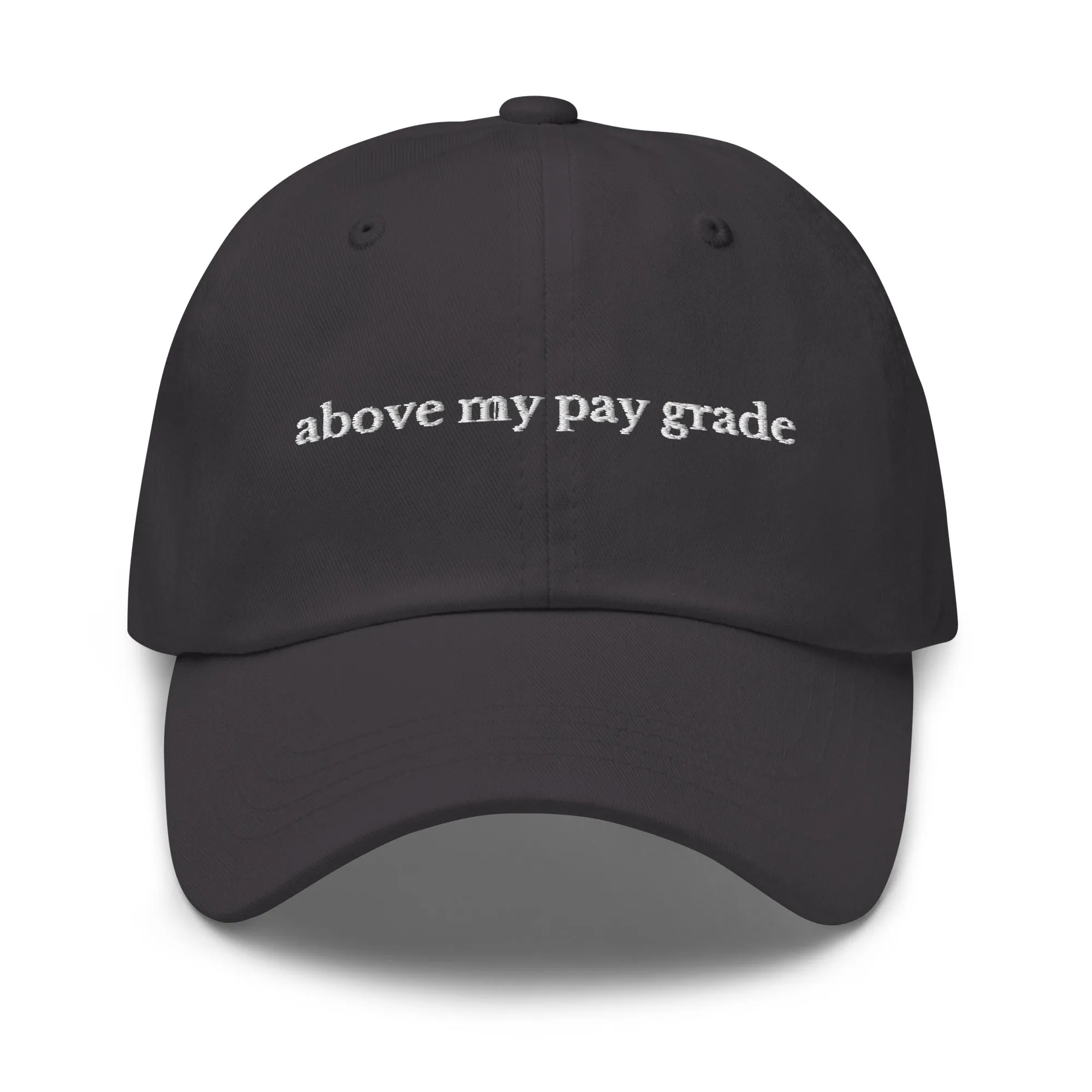 above my pay grade cap