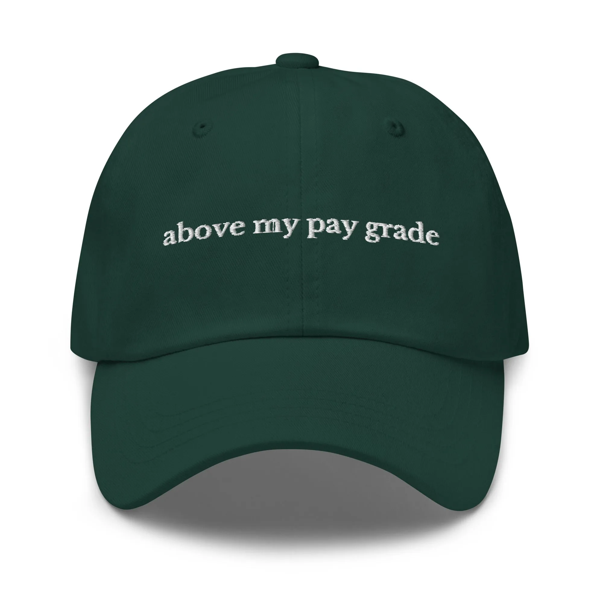 above my pay grade cap