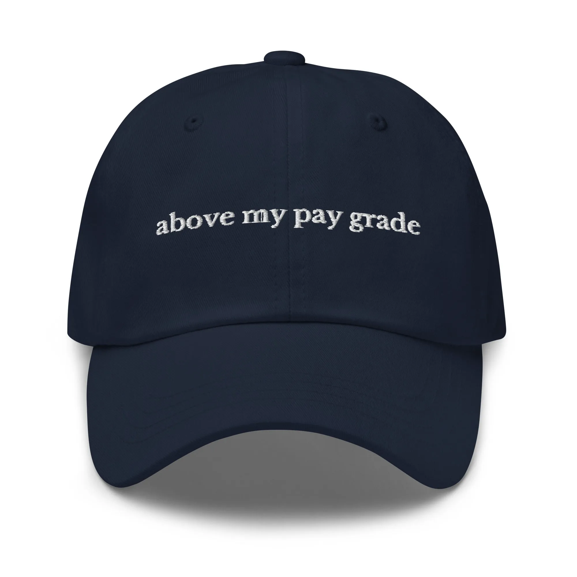 above my pay grade cap