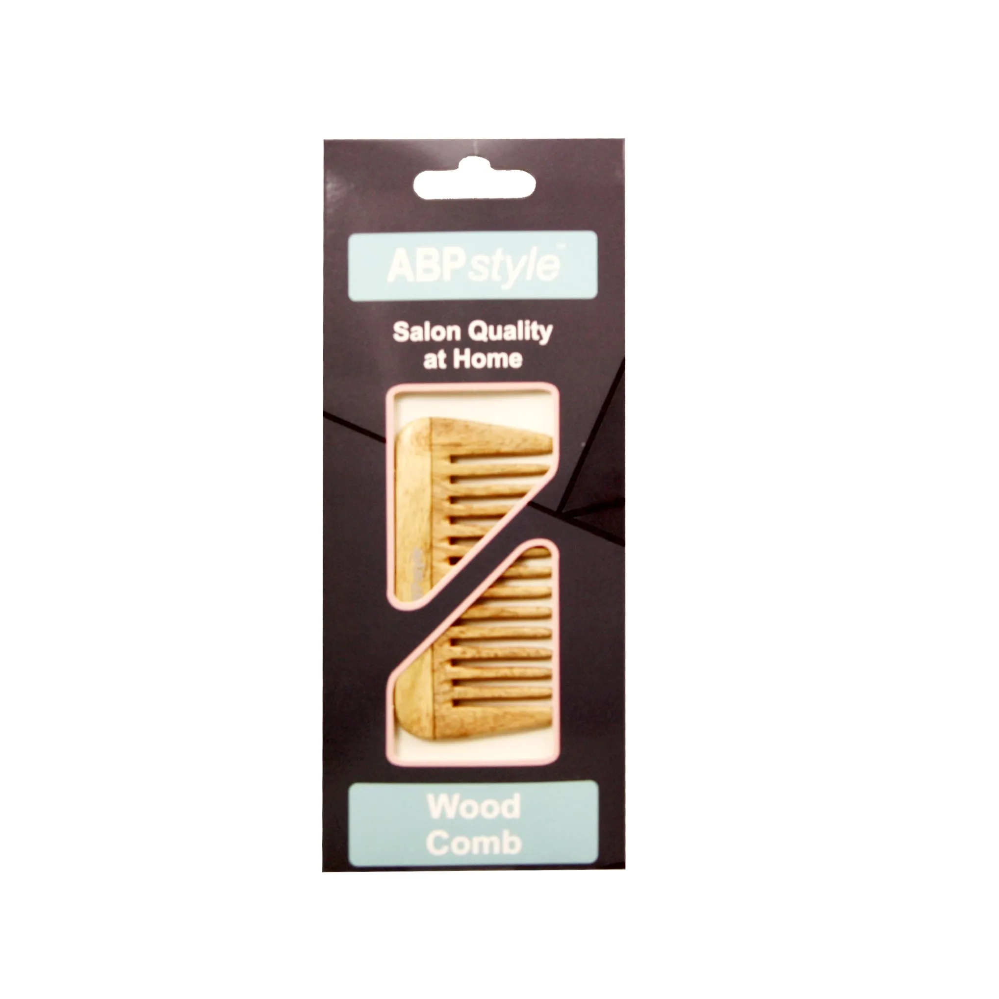 ABPStyle, 4in Neem Wood Tall Rake Comb. Anti-Static, Damage Free, Promotes Hair Growth, Environmentally Friendly