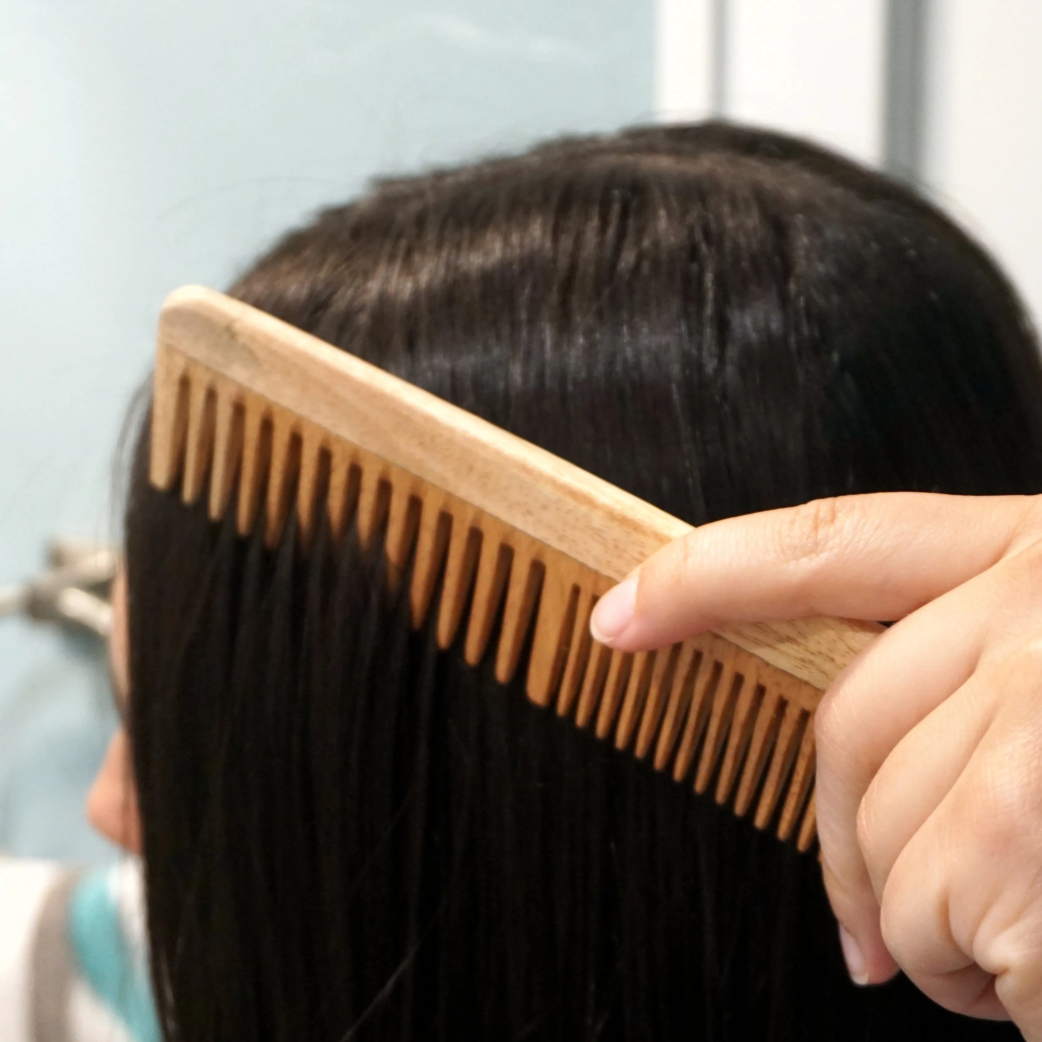 ABPStyle, 7.5in Neem Wood Styling Comb. Anti-Static, Damage Free, Promotes Hair Growth, Environmentally Friendly