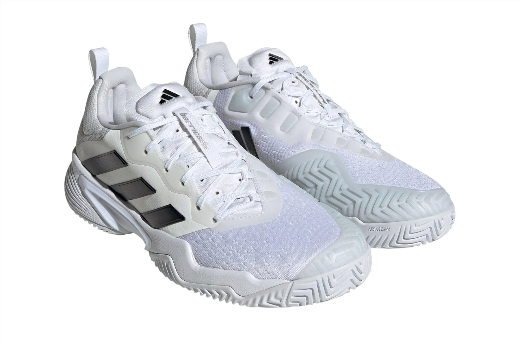 adidas Barricade Mens Tennis Shoes - White / Black