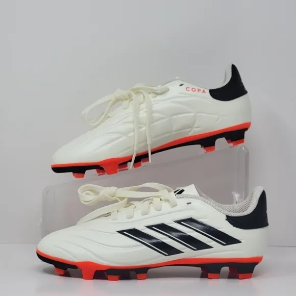 Adidas Copa Pure 2 Club FxG Soccer Cleats IG1103 Unisex Size 3 Ivory Black New