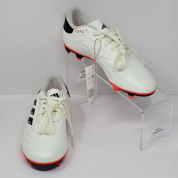 Adidas Copa Pure 2 Club FxG Soccer Cleats IG1103 Unisex Size 3 Ivory Black New