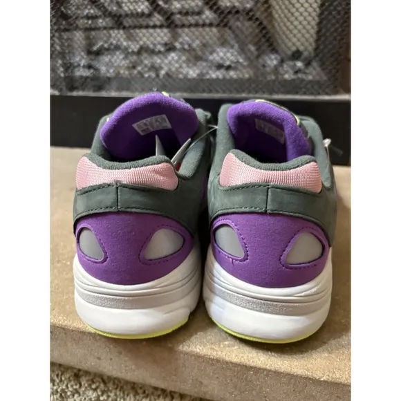 ADIDAS Yung-1 LEGEND IVY NEON GREEN PURPLE WHITE GREY BD7655 Mens 10.5 NWT Shoe