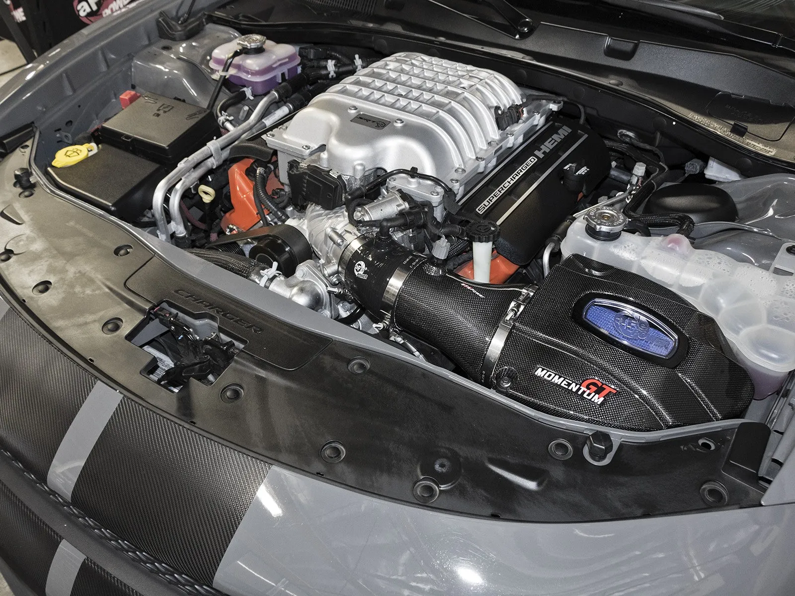 aFe Black Series Momentum GT Carbon Fiber Air Intake Dodge Challenger Hellcat (17-18) V8 6.2L SC HEMI