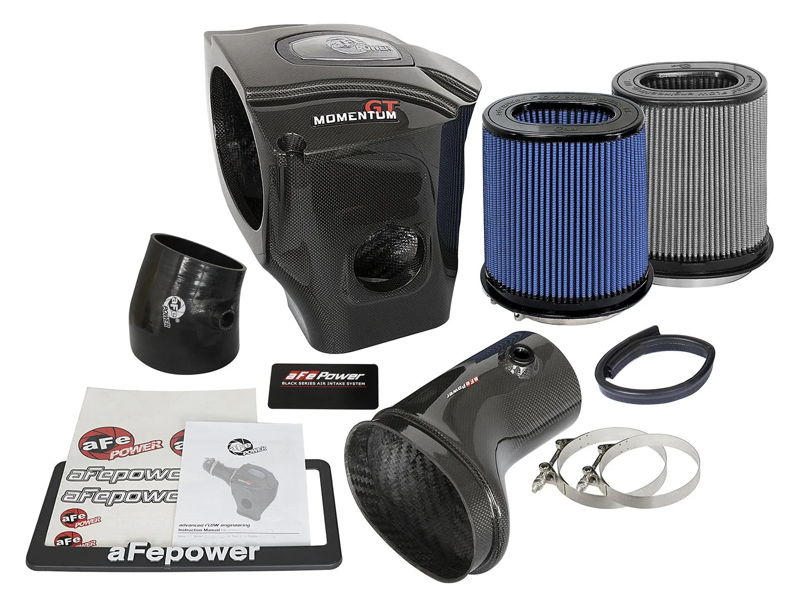 aFe Black Series Momentum GT Carbon Fiber Air Intake Dodge Challenger Hellcat (17-18) V8 6.2L SC HEMI