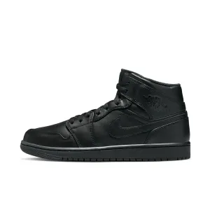 AIR JORDAN 1 MID 554724-093 - BLACK/BLACK