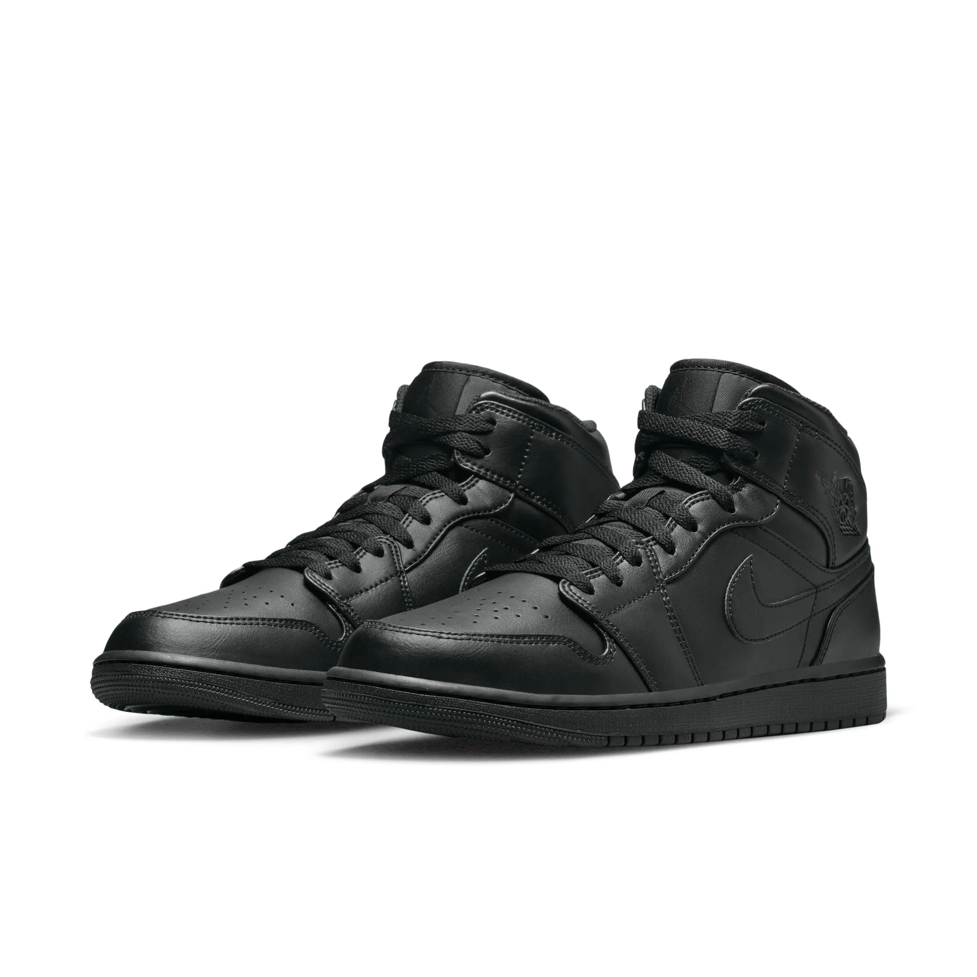 AIR JORDAN 1 MID 554724-093 - BLACK/BLACK