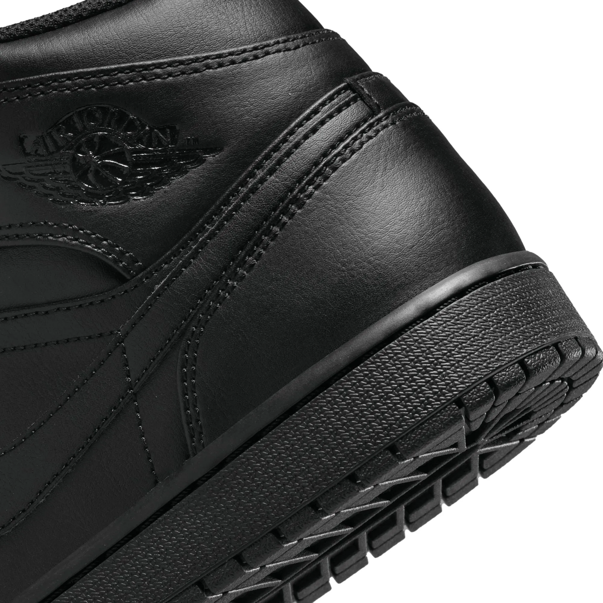AIR JORDAN 1 MID 554724-093 - BLACK/BLACK