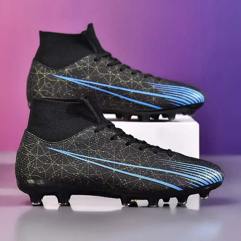 All-Season Kids Soccer Cleats for AG and TF Surfaces