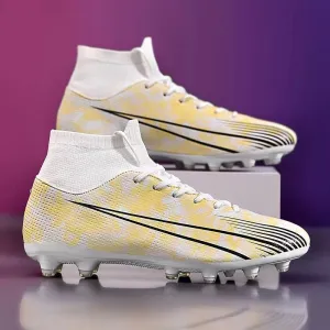 All-Season Kids Soccer Cleats for AG and TF Surfaces