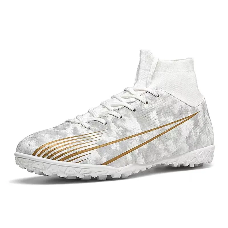 All-Season Kids Soccer Cleats for AG and TF Surfaces