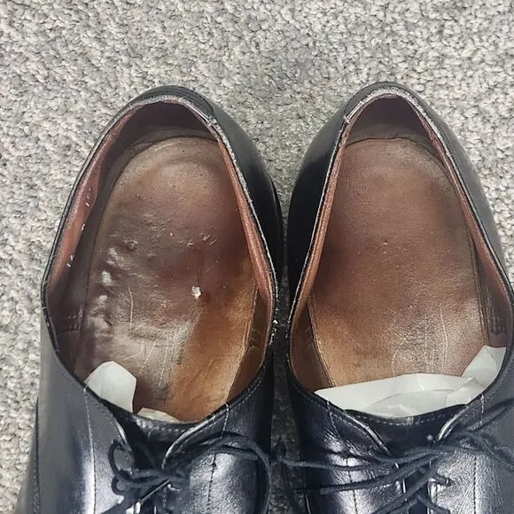 Allen Edmonds Shoes Mens Sz 16 D Fifth 5th Avenue Black Cap‎ Toe Oxford Dress
