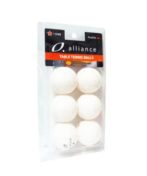 ALLIANCE TABLE TENNIS BALLS 40  ABS - 1 STAR